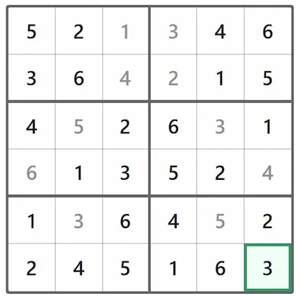LinkedIn Mini Sudoku 165