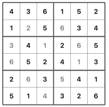 LinkedIn Mini Sudoku 186