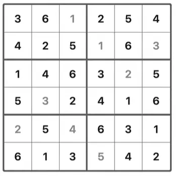 LinkedIn Mini Sudoku 187