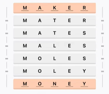 CrossClimb #738 verified word ladder solution