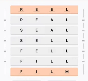 CrossClimb #743 verified word ladder solution