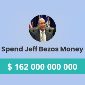 Dépenser l'argent de Jeff Bezos